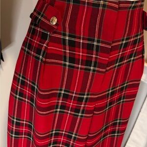 Cato Red Plaid Women's Trousers